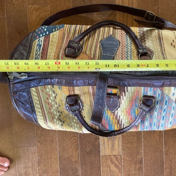 Kilim Leather Duffle Bag - Picture 8 of 11